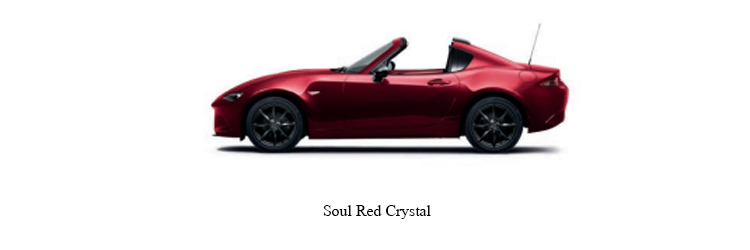 Mazda MX-5 สีแดง Soul Red Crystal