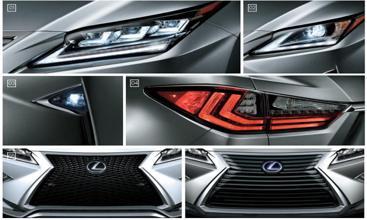 การออกแบบดีไซน์ภายนอก Lexus RX 300 Minorchange