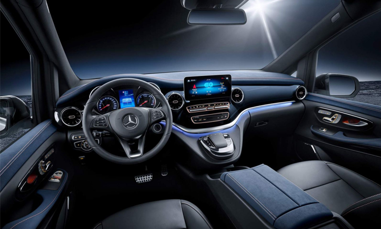 ดีไซน์ภายใน Mercedes-Benz Concept EQV
