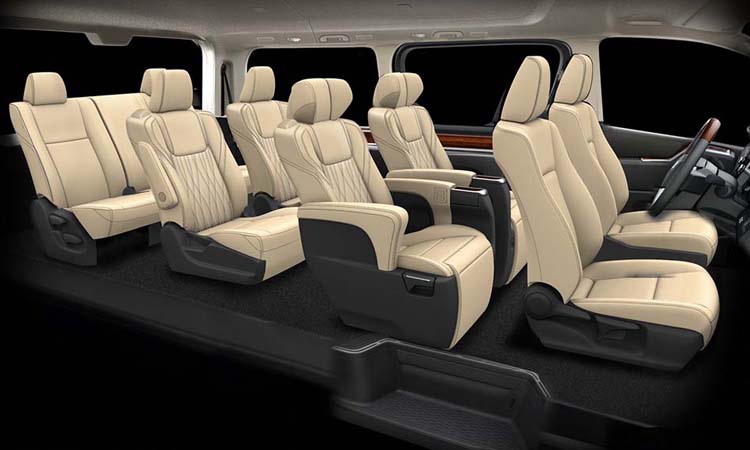 Toyota GranAce รถตู้สุดหรู เปิดตัวและวางจำหน่ายในประเทศญี่ปุ่น 5 การจัดเบาะนั่ง Toyota GranAce