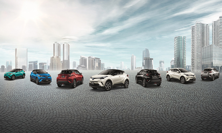 ราคา ตารางผ่อนดาวน์ Toyota C-HR NURBURGRING EDITION ปี 2020-2021 17 สีตัวถัง Toyota C-HR NURBURGRING Edition