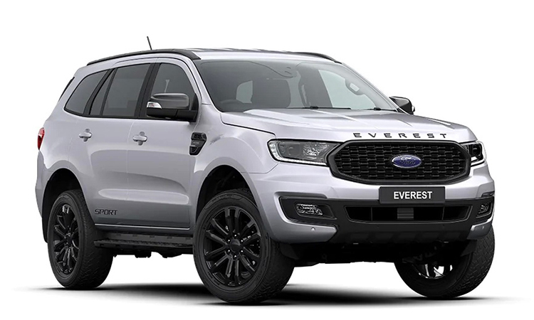 Ford EVEREST SPORT 2.0 TURBO 4×2 10AT  สีเงิน