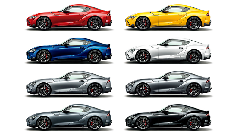 All NEW Toyota Supra มีสีตัวถังภายนอก ให้เลือก 8 สี