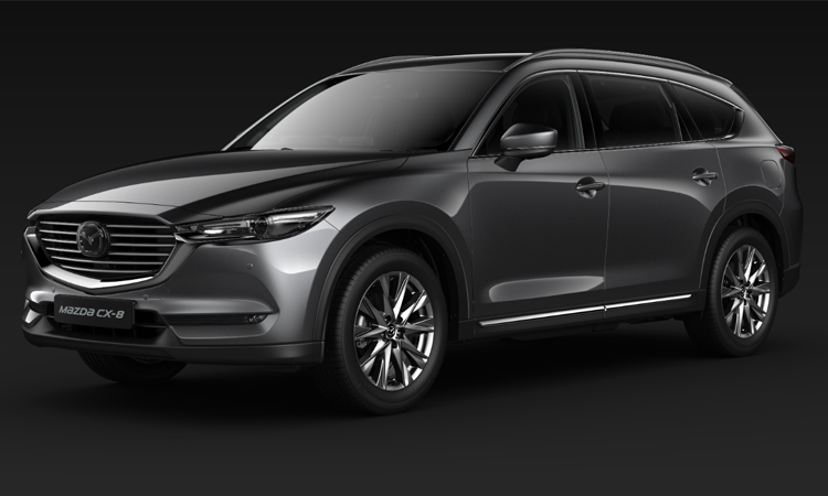 ราคา ตารางผ่อนดาวน์ All NEW Mazda CX-8 ปี 2020-2021 20 Mazda CX-8 สีเทา Machine Grey