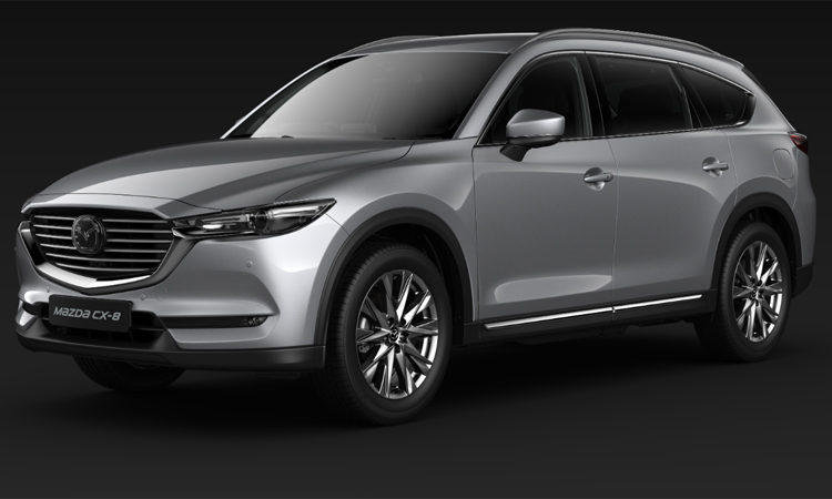 ราคา ตารางผ่อนดาวน์ All NEW Mazda CX-8 ปี 2020-2021 24 สีเงิน Sonic Silver
