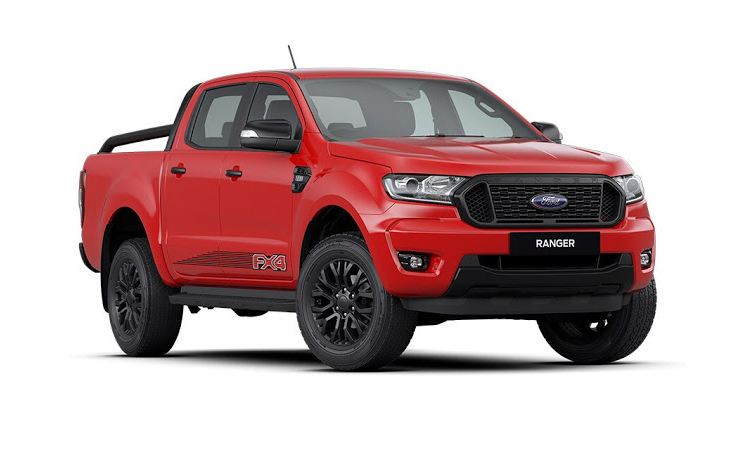 Ford Ranger FX4 สีแดง