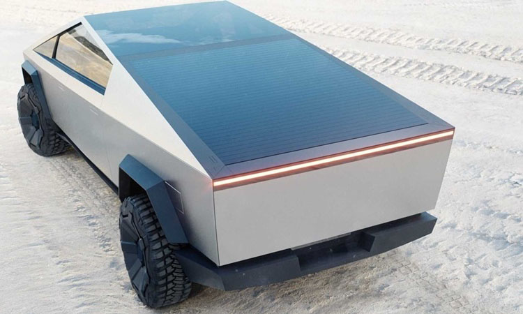 รถกระบะ Tesla Cybertruck EV มอเตอร์ไฟฟ้า 3 ตัว 2 ดีไซน์ Tesla Cybertruck EV