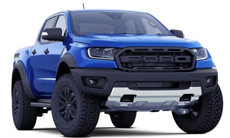 Ford Ranger Raptor สี Performance Blue 