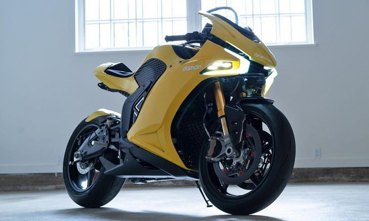 Damon Hypersport มอเตอร์ไซค์ไฟฟ้า100% ซึ่งจะเปิดตัวในลาสเวกัส