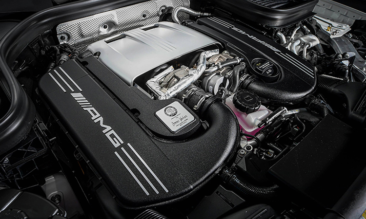 Mercedes-AMG GLC 63 S 4MATIC+ Coupe’ 510 แรงม้า ราคา 10,790,000 บาท (นำเข้า CBU) 3 เครื่องยนต์ Mercedes-AMG GLC 63 S 4MATIC+ Coupe