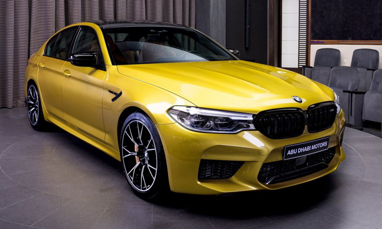 NEW BMW M5 Competition สีเหลือง Austin Yellow