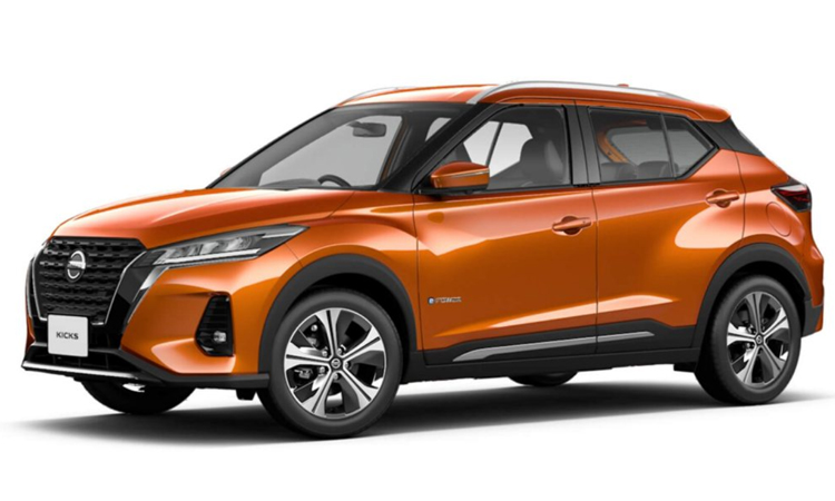 Nissan KICKS e-POWER สีส้ม Monarch Orange