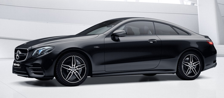 Mercedes-AMG E53 Coupe’ 4MATIC+ สี obsidian black metallic